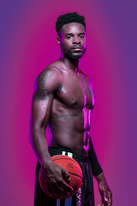 Basketball, Werbephotographie, Startseite, Roland Nyama